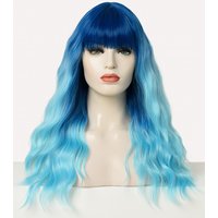 Amphitrite| Blue Ombre Wavy Synthetic Wig