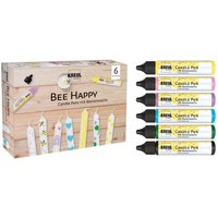 KREUL Candle Pen "Bee Happy", 6er Set KREUL Candle Pen "Bee Happy", 6er Set