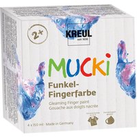 MUCKI Funkel-Fingerfarbe, 4er-Set