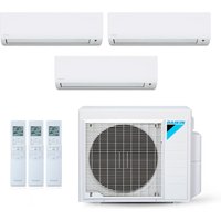 Ar-Condicionado Multi Split Inverter Daikin 24.000 BTUs (2x Evap HW 9.000 + 1x Evap HW 18.000) Quente/Frio 220V