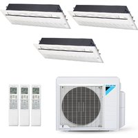 Ar-Condicionado Multi Split Inverter Daikin 28.000 BTUs (3x Evap Cassete 1 Via 12.000) Quente/Frio 220V