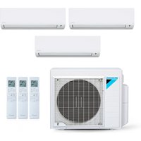 Ar-Condicionado Multi Split Inverter Daikin 34.000 BTUs (1x Evap HW 12.000 + 1x Evap HW 18.000 + 1x 24000) Quente/Frio 220V