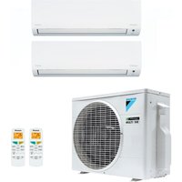 Ar-Condicionado Bi Split Inverter R-32 Daikin 18.000 BTUs (2x Evap HW 12.000) Quente/Frio 220V
