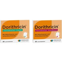 Dorithricin Halstabletten Classic ( ) und Waldbeere ( )