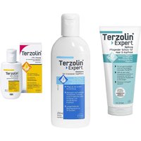 Terzolin 2% + Expert Shampoo trockene Kopfhaut + Spülung 2 % Lösung