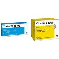 Zinkorot Zink + Vitamin C1000 25 mg Filmtabletten