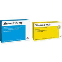 Zinkorot Zink + Vitamin C1000 25 mg Filmtabletten