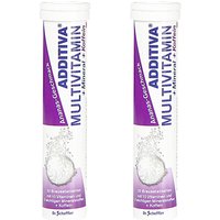 Additiva Multivit +Mineral+Koffein Ananas Brausetabletten
