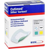 Cutimed Siltec Sorbact Pu-verb 7 5x7 5 cm