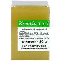Kreatin 1x1 pro Tag Kapseln