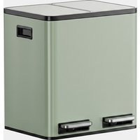 Matte Sage Green Double Bin - 30L