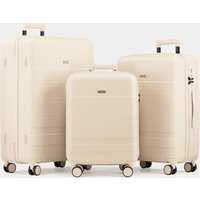 ABS Cream Luggage Set – 3 Piece