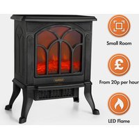Black Stove Heater - 1500W