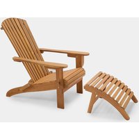 Hudson Folding Adirondack Chair and Footstool