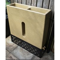 Large 280L Slimline Water Butt Planter - Sandstone Original Organics