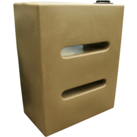 Extra Large Tall 1050L Rectangular Baffled Water Butt - Sandstone Original Organics