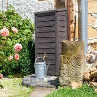 Medium 230L Norway Wood Effect Water Butt Brown Original Organics