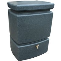 525L Mini Pillar Marble Effect RainWater Tank in Milstone Grit
