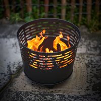 Metal Black Fire Basket | Log Basket 45cm Original Organics
