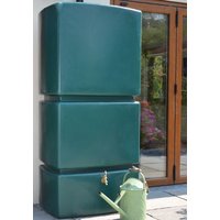 Horizontal 825 Litre Vertical Slim Line Water Butt Green