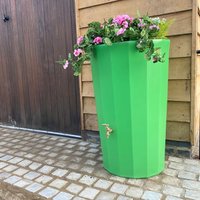 165L Midi Metropolitan Water Butt Planter - Apple Green Original Organics