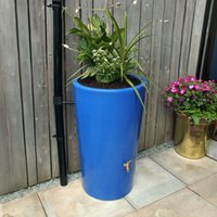 Medium 180L Garden Planter Water Butt Blue Original Organics
