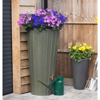200 Litre Cosmo Water Butt Planter - Green Marble Original Organics