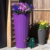 200 Litre Cosmo Water Butt Planter - Purple Original Organics