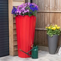 200 Litre Cosmo Water Butt Planter - Red Original Organics