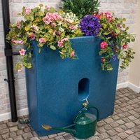 375 Litre Oasis Water Butt Planter - Blue Stone