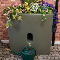 375 Litre Oasis Water Butt Planter - Green Marble Original Organics