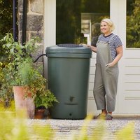 Harcostar 350 Litre Magnum Water Butt Recycled Plastic Green Straights Manufacturing