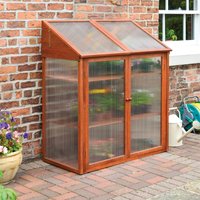 Rowlinson Hardwood Mini Greenhouse Original Organics