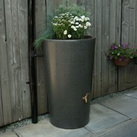 Medium 180L Garden Planter Water Butt Millstone Grey Original Organics