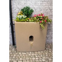 375 Litre Oasis Water Butt Planter - Sandstone Original Organics