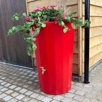 165L Midi Metropolitan Water Butt Planter - Red Original Organics