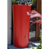 Large 380L Garden Planter Water Butt Red with Tap Kit and Diverter Original Organics