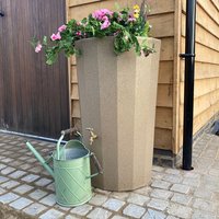 165L Midi Metropolitan Water Butt Planter - Sandstone Original Organics