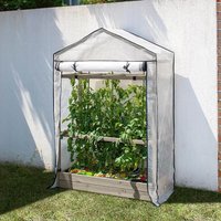 VegTrug Tomato Greenhouse and PE Cover - Grey Wash Original Organics