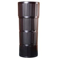 Small 150L Polybutt Rattan Wicker Effect Rainwater Butt in Oak Brown Original Organics