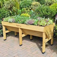 VegTrug Medium Raised Bed - Natural 100% FSC Certified Cedar Wood Natural Wood Original Organics