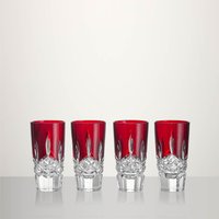Lismore Red Shot Glass 55ml Set of 4