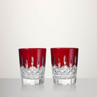 Lismore Red Double Old Fashioned 375ml Set of 2