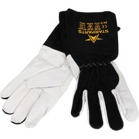 Starparts Black Premium Leather TIG Welding Gloves - Pack of 5
