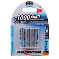 Ansmann 4 x AAA NiMh 1000mah Batteries Ansmann 4 x AAA NiMh 1000mah Batteries