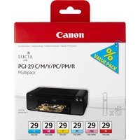 Canon PGI-29 C/M/Y/PC/PM/R Colour Multipack Canon PGI-29 C/M/Y/PC/PM/R Colour Multipack