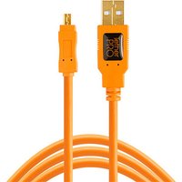 TetherTools TetherPro USB 2.0 A to Mini-B 8 pin 15ft Orange TetherTools TetherPro USB 2.0 A to Mini-B 8 pin 15ft Orange