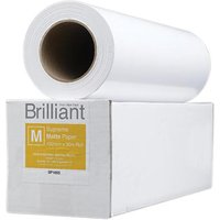 Brilliant Supreme Inkjet Paper Matte 17inch x 100ft Roll Brilliant Supreme Inkjet Paper Matte 17inch x 100ft Roll