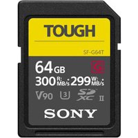 Sony G Series TOUGH 64GB UHS-II 299MB/Sec SDXC Card Sony G Series TOUGH 64GB UHS-II 299MB/Sec SDXC Card