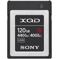 Sony 120GB XQD Flash Memory Card - G Series (Read 440MB/s and Write 400MB/s) Sony 120GB XQD Flash Memory Card - G Series (Read 440MB/s and Write 400MB/s)